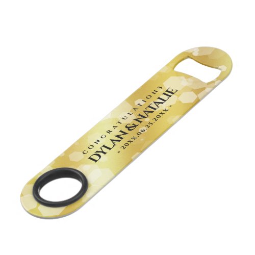 Elegant 21st Brass Wedding Anniversary Celebration Bar Key