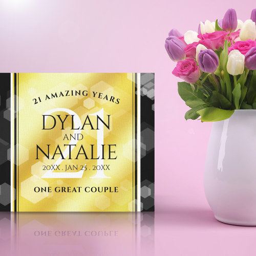 Elegant 21st Brass Wedding Anniversary Celebration