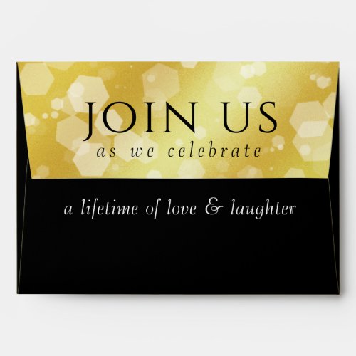 Elegant 21st Brass Wedding Anniversary Celebration Envelope