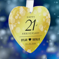 Elegant 21st Brass Wedding Anniversary Celebration