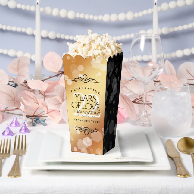 Elegant 22nd Copper Wedding Anniversary Favor Boxes (Wedding)