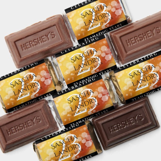 Elegant 23rd Imperial Topaz Wedding Anniversary Hershey's Miniatures (Assorted)