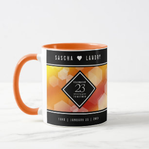 Elegant 23rd Imperial Topaz Wedding Anniversary Mug