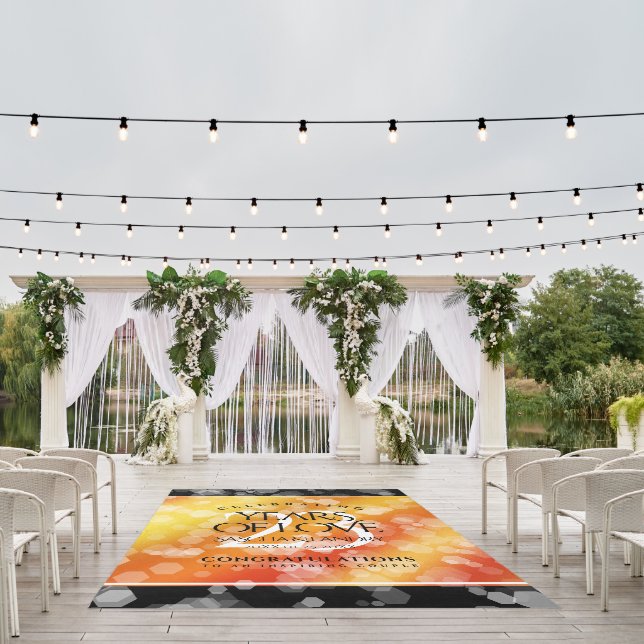 Elegant 23rd Imperial Topaz Wedding Anniversary Outdoor Rug (Insitu (Wedding 1))