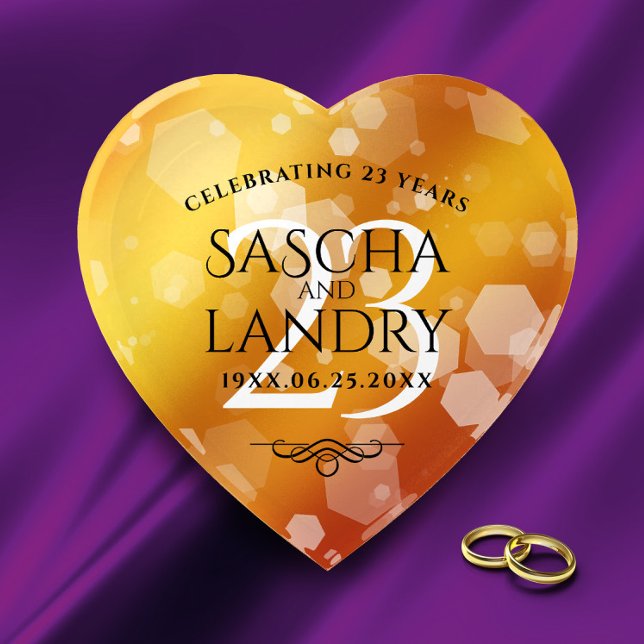 Elegant 23rd Imperial Topaz Wedding Anniversary Paperweight (Creator Uploaded)