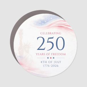 Elegant 250th American Independence Day 4th July Car Magnet