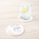 Elegant 250th American Independence Day 4th July Coaster<br><div class="desc">Elegant Watercolor 250th American Independence Day 4th July Celebration</div>