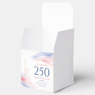 Elegant 250th American Independence Day 4th July Favor Boxes
