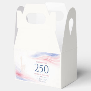 Elegant 250th American Independence Day 4th July Favor Boxes