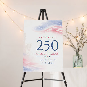 Elegant 250th American Independence Day 4th July Foam Board