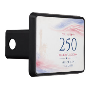 Elegant 250th American Independence Day 4th July Hitch Cover