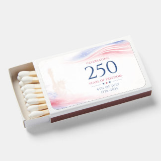 Elegant 250th American Independence Day 4th July Matchboxes