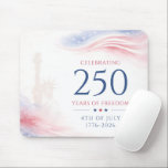 Elegant 250th American Independence Day 4th July Mouse Pad<br><div class="desc">Elegant Watercolor 250th American Independence Day 4th July Celebration</div>