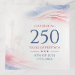 Elegant 250th American Independence Day 4th July Trinket Tray<br><div class="desc">Elegant Watercolor 250th American Independence Day 4th July Celebration</div>