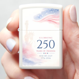Elegant 250th American Independence Day 4th July Zippo Lighter