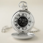 Elegant 25th Silver Diamond Anniversary Pocket Watch<br><div class="desc">Pocket Watch. Elegant 25th Silver Diamond Anniversary Design. ⭐This Product is 100% Customizable. Graphics and/or text can be added, deleted, moved, resized, changed around, rotated, etc... ✔(just by clicking on the "EDIT DESIGN" area) ⭐99% of my designs in my store are done in layers. This makes it easy for you...</div>