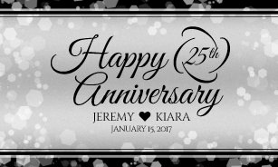25th anniversary banners signs zazzle