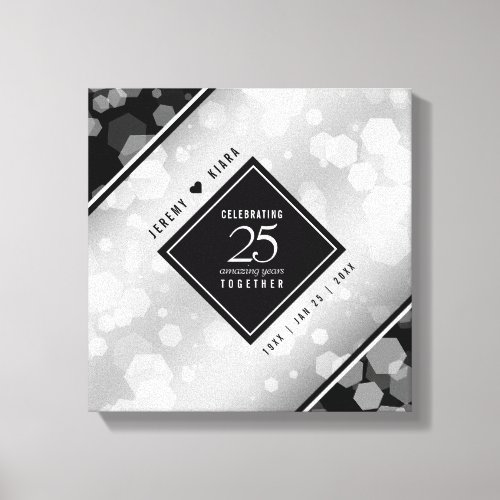 Elegant 25th Silver Wedding Anniversary