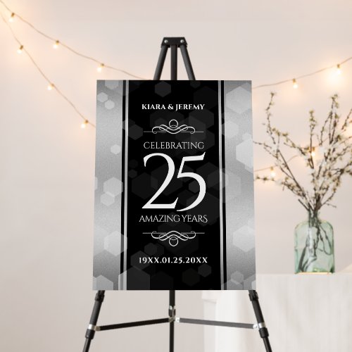 Elegant 25th Silver Wedding Anniversary