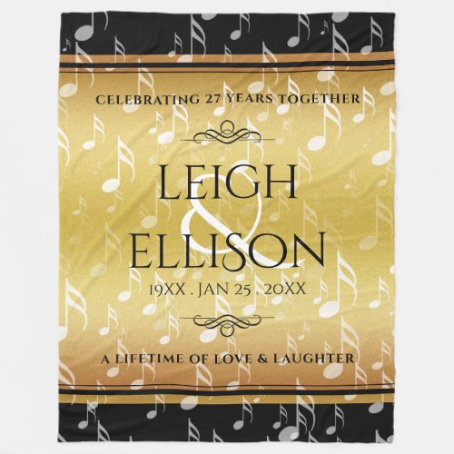 Elegant 27th Music Wedding Anniversary Celebration