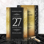 Elegant 27th Music Wedding Anniversary Celebration Invitation at Zazzle