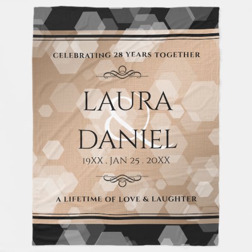 Elegant 28th Linen Wedding Anniversary Celebration