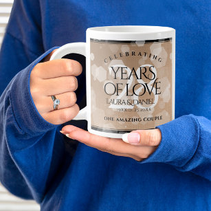 Wedding Anniversary Mugs - No Minimum Quantity