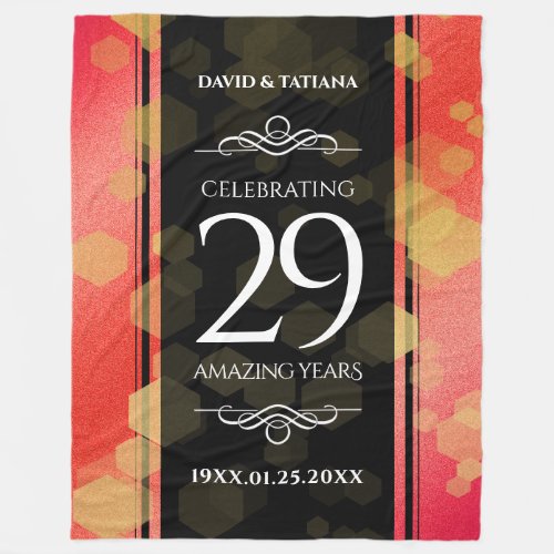 Elegant 29th Garnet Wedding Anniversary