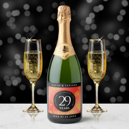 Elegant 29th Garnet Wedding Anniversary