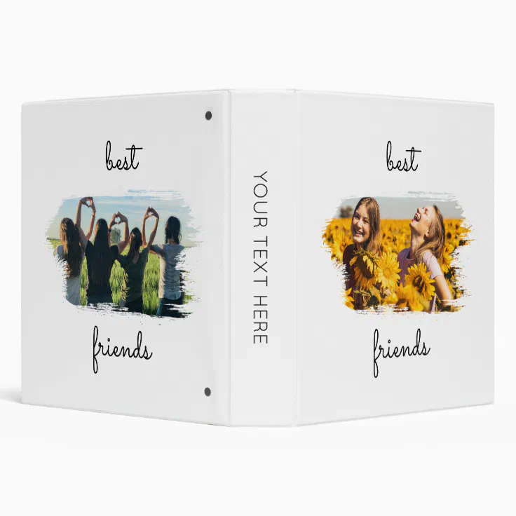 Elegant 2 BFF Best Friends Forever 3 Ring Binder | Zazzle