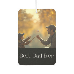Elegant 2 Photo BEST DAD EVER Air Freshener