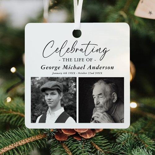 Elegant 2 Photo 'Celebrating the Life' Tribute