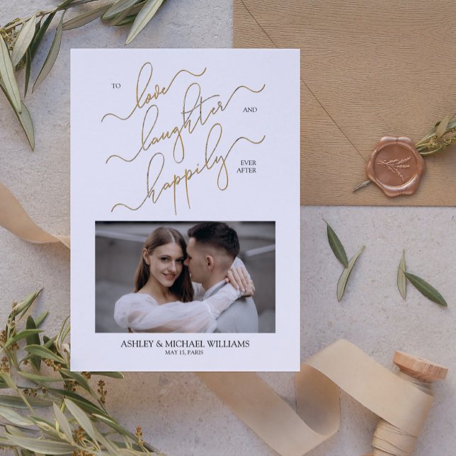 Elegant 2 Photo QR Code Script Happily Ever After Invitation (Creator Uploaded)