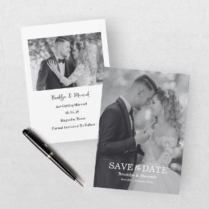 Elegant 2 Photo Save The Date