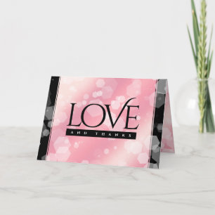 Elegant 2nd 5th Rose Quartz Wedding Anniversary Letterpress Thank You Card