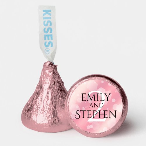 Elegant 2nd Rose Quartz Wedding Anniversary Hersheys Kisses