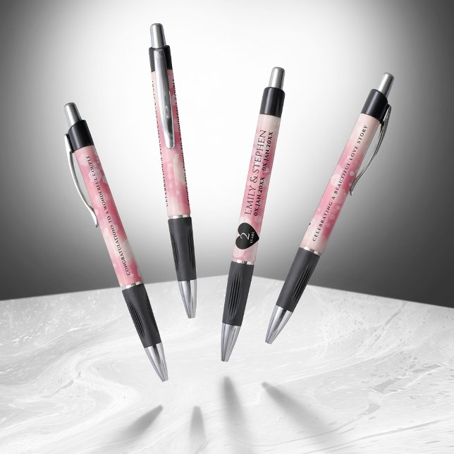 Elegant 2nd Rose Quartz Wedding Anniversary Pen (Elegant 2nd Rose Quartz Wedding Anniversary Dancing Pens Cover Photo)