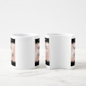 Elegant 30th 46th Pearl Wedding Anniversary Coffee Mug Set (Side)