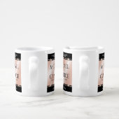 Elegant 30th 46th Pearl Wedding Anniversary Coffee Mug Set (Handle)