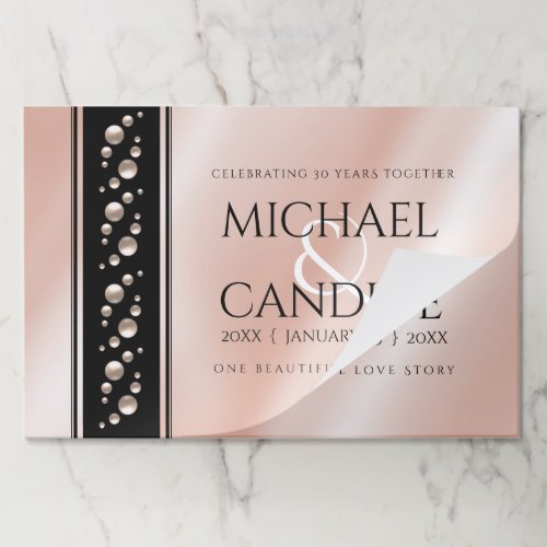 Elegant 30th 46th Pearl Wedding Anniversary Paper Pad