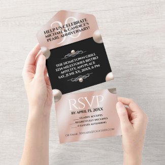 Elegant 30th Pearl Wedding Anniversary Celebration