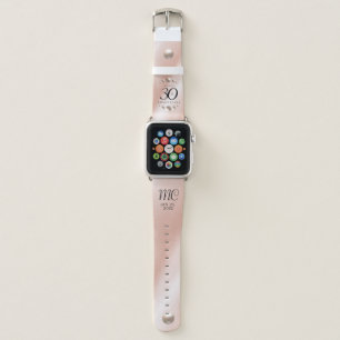 Elegant 30th Pearl Wedding Anniversary Celebration Apple Watch Band