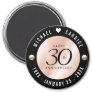 Elegant 30th Pearl Wedding Anniversary Celebration Magnet