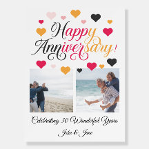 Elegant 30th Wedding Anniversary with Custom Photo