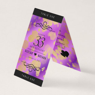 Elegant 33rd Amethyst Wedding Anniversary