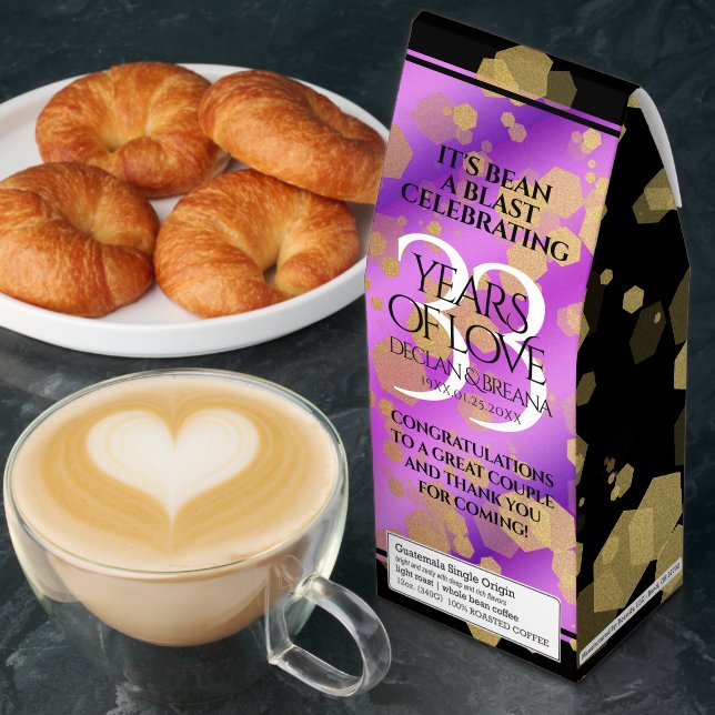 Elegant 33rd Amethyst Wedding Anniversary Roasted Coffee (Breakfast)