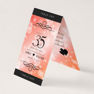 Elegant 35th Coral Wedding Anniversary Celebration