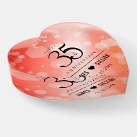Elegant 35th Coral Wedding Anniversary Celebration
