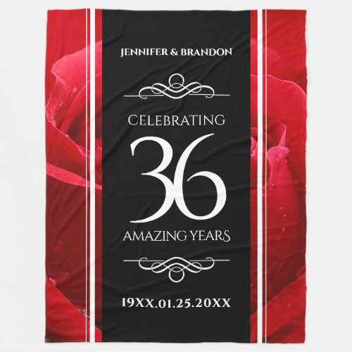 Elegant 36th Rose Wedding Anniversary Celebration