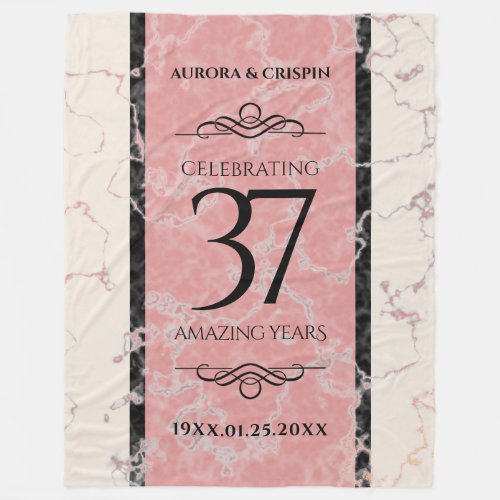 Elegant 37th Alabaster Wedding Anniversary